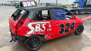 In Car Cam/On Board With 324 Lewis Tate Junior Bangers Final Skegness Raceway 30/05/24.