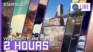 Visiting 20 Different Planets in 2 Hours | Breathe in That Starfield Exploration Gameplay