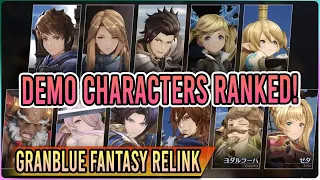 Who to Play?! RANKING ALL 11 Characters in Granblue Fantasy Relink's Demo!