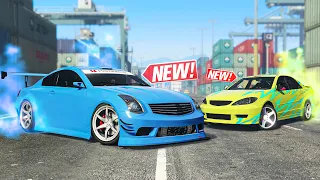 GTA 5 Online - NEW DRIFT Fathom FR36 (Infinity G35) & Karin Asterope GZ (Toyota Camry)