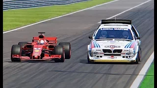 Ferrari F1 2018 vs Lancia Delta S4 - Monza