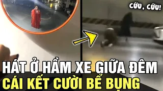 Mặc đồ CỔ TRANG hát 'HỈ' ở hầm xe giữa đêm, cô gái khiến anh giai HOẢNG LOẠN chạy TÉ KHÓI | TÁM TV