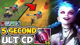 SNIPER JINX CAN ULT 3 TIMES IN 1 FIGHT?! (5 SECOND ULT COOLDOWN) - League of Legends