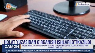 Holat yuzasidan o‘rganish ishlari o‘tkazildi