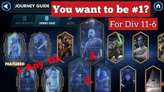 SWGOH - Journey Guide. How to dominate in GAC.