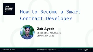 Zak Ayesh: How to Become a Smart Contract Developer