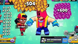 Grom + Meg NONSTOP to 500 Trophies!!💣🦸‍♀️🏆 - Brawl Stars