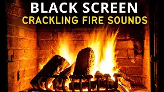 Sleep Like a Baby w/ Crackling Fire Sounds, 8 hrs Black Screen for Deep Sleep, ASMR Fireplace Sounds