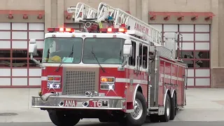Anaheim Fire & Rescue Truck 6 & Ambulance 6 Responding