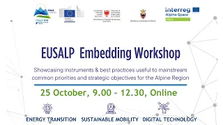 2022 EUSALP Embedding Workshop - Opening session