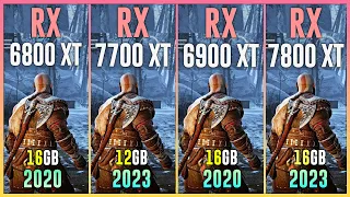 RX 6800 XT vs RX 7700 XT vs RX 6900 XT vs RX 7800 XT - Test in 12 Games