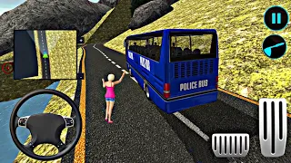 US Police Bus Mountain Driving Simulator 🚓👮 💥 || Gameplay 547 || Driving Gameplay