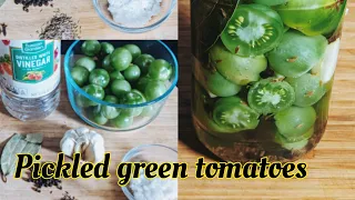 How To Make Best Green Tomato Pickles | Excess Green Tomatoes recipe| Canning