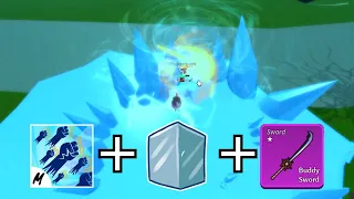 BUDDY SWORD + ICE + GODHUMAN Bounty Hunting Blox Fruits ROAD TO 30M Bounty