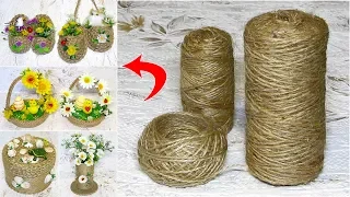 6 IDEAS of crafts from JUTE and unnecessary things. GIFTS with their own hands without cost.