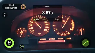 BMW E39 530D  Acceleration   DRAGY