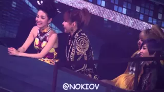 2012.12.29 2NE1 at the sitting area at SBS Gayo Daejun 4