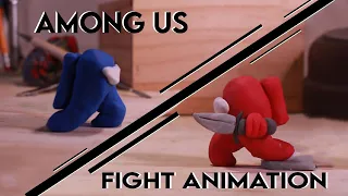 AMONG US FIGHT ANIMATION, (30+ Hours Stop Motion)