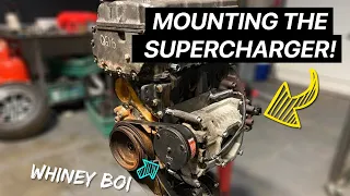 MOUNTING THE SUPERCHARGER! - K11 MICRA SUPERTURBO TIME ATTACK BUILD