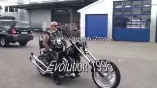 Harley  Evolution Chopper - what a sound!