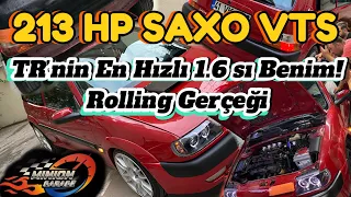 TR’nin En Hızlı 1.6 Atmo Arabası Benim! SAXO VTS 213 HP İnceleme Hesaabı ‘’Roll Geceleri’’