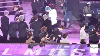 크라잉넛 수상을 축하 해주는 방탄소년단(BTS), 세븐틴[4K 직캠]@190115