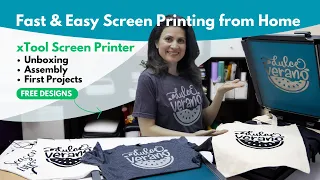 Screen Printing from Home with xTool Screen Printer and Laser {Fast and Easy}