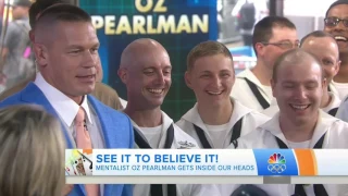 Oz Pearlman the Mentalist performs on the TODAY Show for the troops