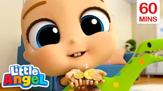 Piggy Bank Song | Little Angel Kids Songs & Nursery Rhymes | Fun Sing Along Songs