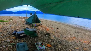 Survival camp remote island & fishing