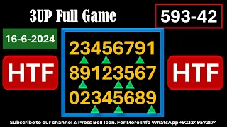 Thai Lottery 3UP Full Game | Master Game Winner | Thai Lottery Result Today 16-6-2024