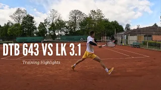 Tennismatch Highlights ||Lk 3,1 vs. DTB 643