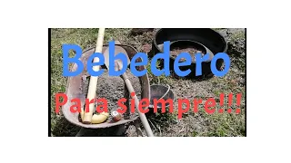 Bebedero en llanta reciclada, paso a paso !!!