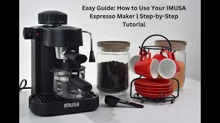 Easy Guide: How to Use Your IMUSA Espresso Maker | Step-by-Step Tutorial