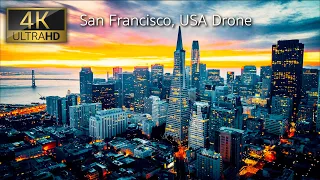 San Francisco, California, USA - 4K UHD Drone Video