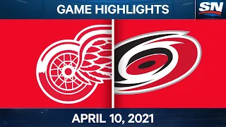 NHL Game Highlights | Red Wings vs. Hurricanes – Apr. 10, 2021