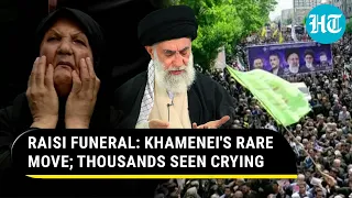 Raisi Funeral: Khamenei's Rare Move As He Leads Prayers For Thousands; Iranians Cry On Streets