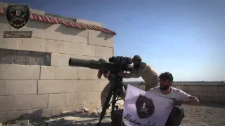 Syria   Tow Missile Destroy Assads Cannon