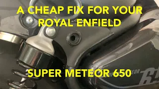 A Cheap Fix For Your Royal Enfield Super Meteor 650 Which Smartens Up The Frame In Seconds