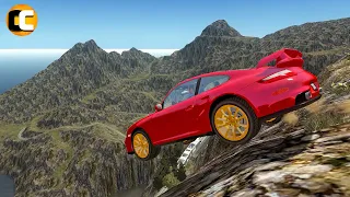GTA 4 Cliff Drops Crashes with Real Cars mods #36