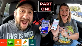 Using TWO PHONES with Doordash | $500 Weekend Challenge | Doordash, Uber Eats, Grubhub Ride-Along