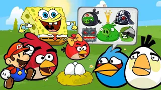 Angry Birds Animated All Episodes Red Ball 4 SpongeBob Super Mario Bros