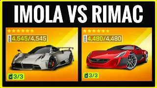 Asphalt 9 | PAGANI Imola vs Rimac Concept One | Comparison Video | Which is better for Elite A?