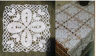 Crochet square motif patterns Квадратный мотив крючком