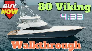 2020 80 Viking Convertible Sportfish Boat For Sale - Viking Yacht Walkthrough