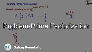 Problem-Prime Factorization, Math Lecture | Sabaq.pk |