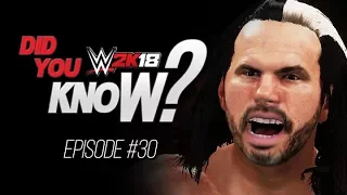 WWE 2K18 Did You Know?: DELETE Your Opponent, Unique Animations & More (Episode 30)