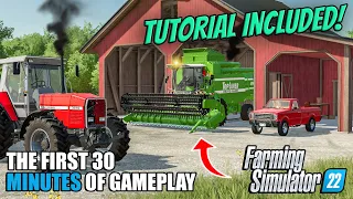 This is what YOU can do in the FIRST 30min on Elmcreek| Farming Simulator 22 Tutorial