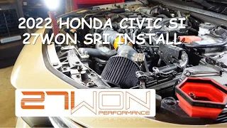 2022 HONDA CIVIC SI 27WON SRI INSTALL #27won #11thgencivic