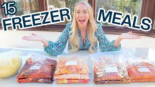 15 EASY FREEZER MEALS, BATCH COOKING + SLOW COOKER DUMP BAGS | Emily Norris